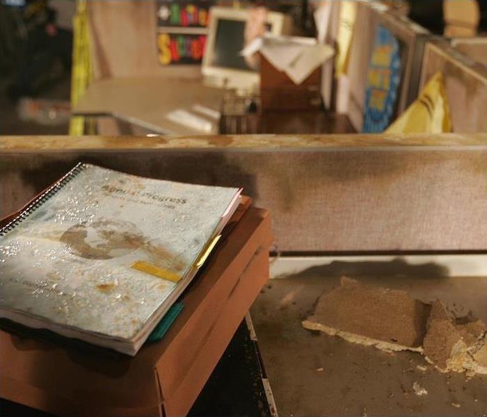 an image with damaged books 