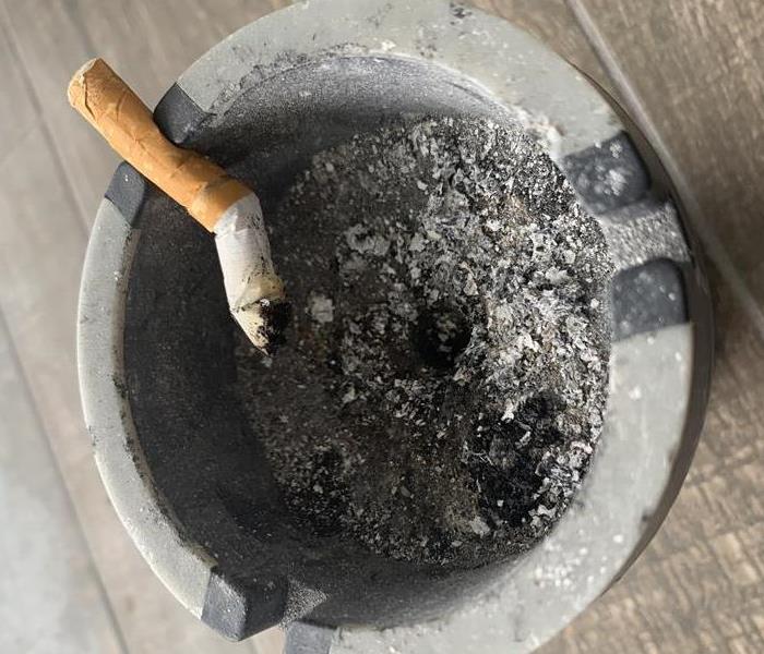 Cigarette Butt in an ashtray 